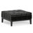 Dover 36"W Upholstered Vegan Leather Contemporary Square Coffee Table Storage Ottoman with Split Lift-Top-1251531347