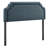 Magnolia Stain-Resistant Performance Velvet Full Size Headboard In Cadet Blue Midnight-174843669-174843662