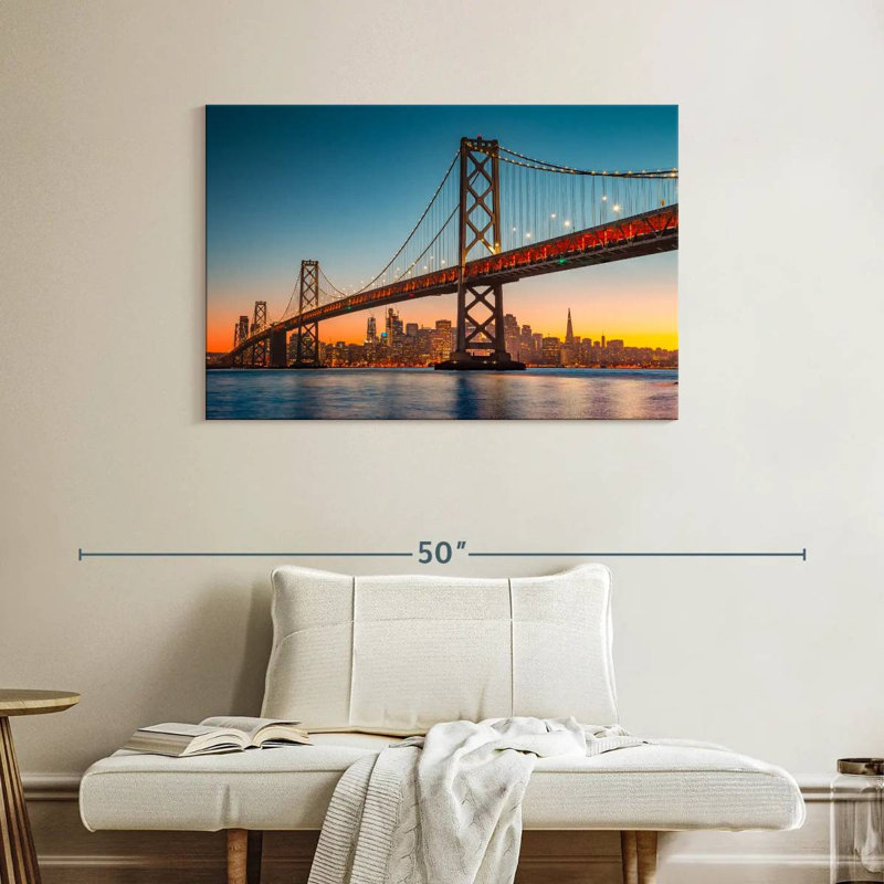 Lilie Oakland Bay Bridge Panorama, 26" H x 39" W