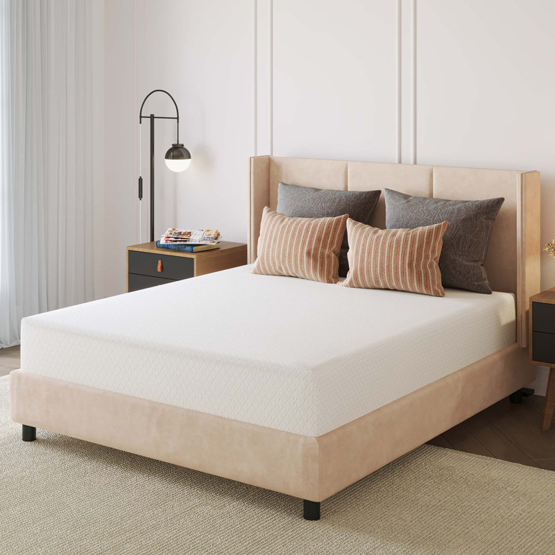  Matelas en mousse viscoélastique infusée de thé vert moyen 6 po EGOHome, Grand lit, Profil standard (6 po)