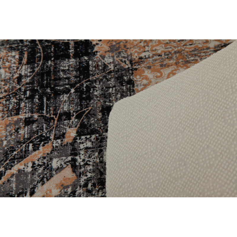 Premium Hall Carpet, 3.3 x 6.6 Feet, 100% Polyester, 0.3 in Pile Height | Antibacterial, Non-Slip Underside, Machine Washable | Elegant 3D Digital Print Design, Perfect for Entryways & Living Rooms