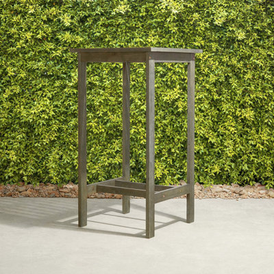 Farmhouse Wood Bar Table by Latitude Run