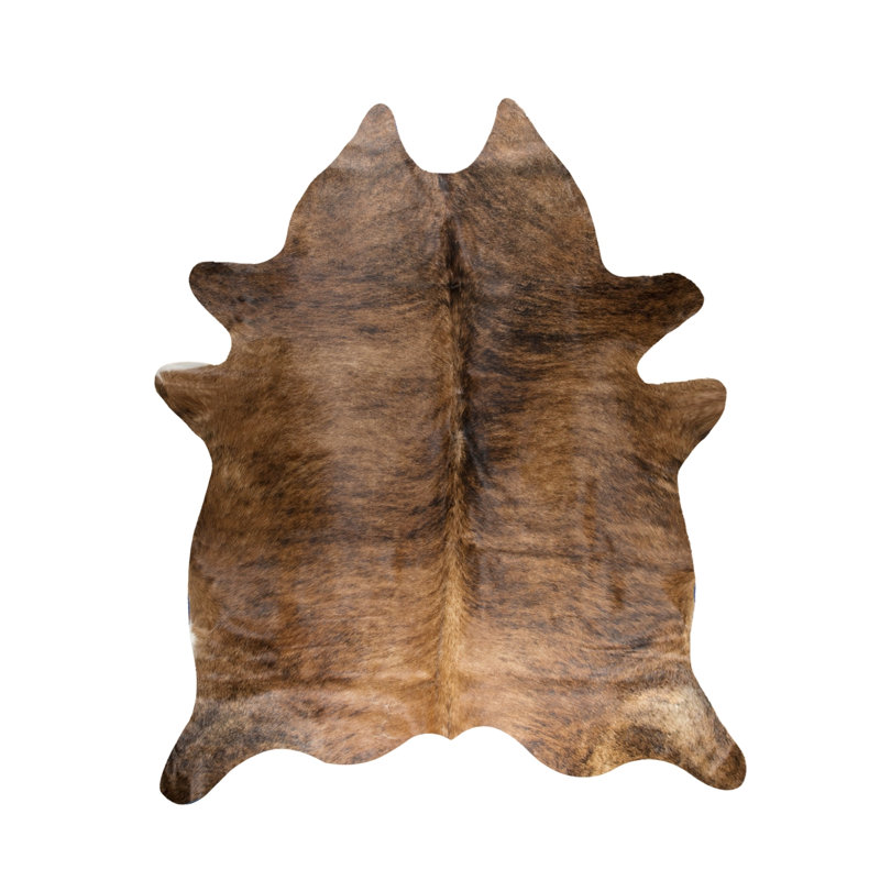 Kobe 6' X 7' Exotic Cowhide Rug - Medium Brindle