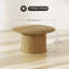 Table basse ronde 31,5 po, centre de la table de salon, chêne