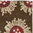 Candelo Hand Tufted Wool/Viscose Floral Rug in Brown-142461173