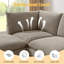  Canapé modulaire rembourré 7 pièces avec repose-pieds Cann-112025431