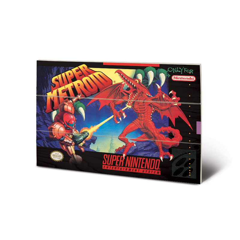 Super Metroid - No Frame Print on Wood