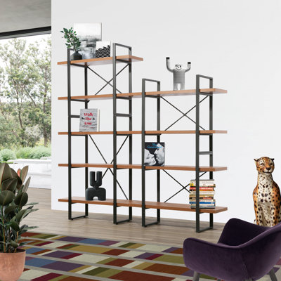 71.06'' H x 70.86'' W Steel Bookcase