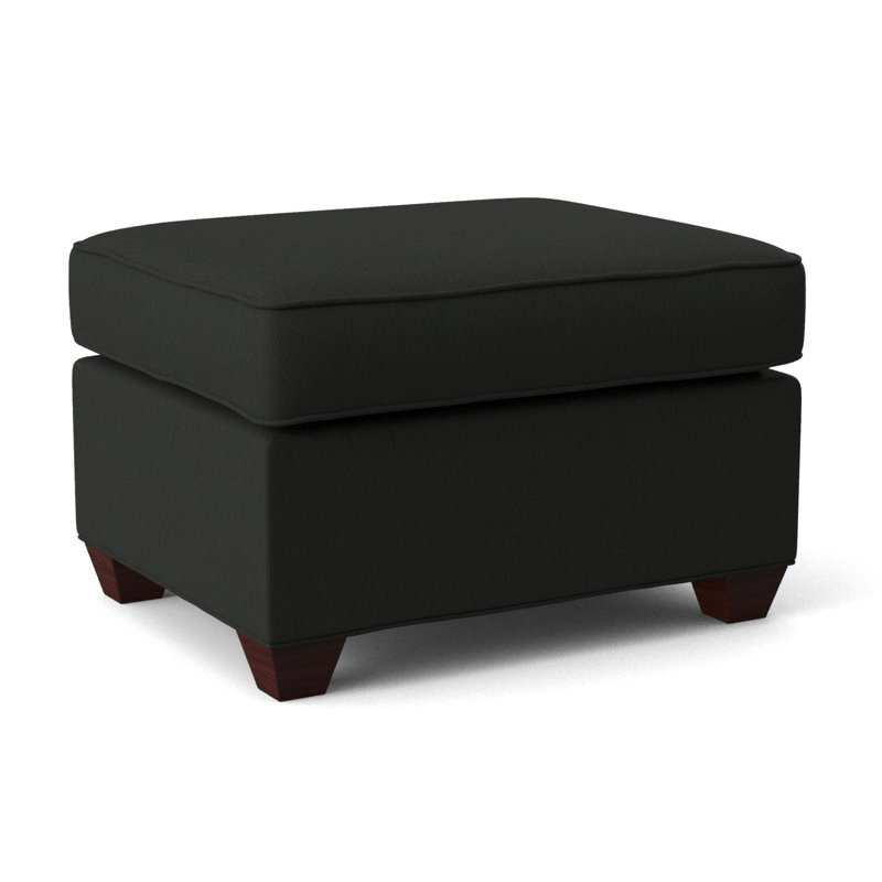 Avery Ottoman, Cardigan Coal, Empire Mahogany