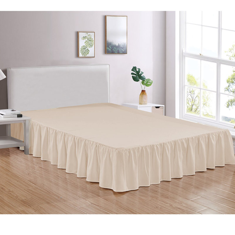 Jupe de lit 14 po Bedskirt 4, Très grand, Beige