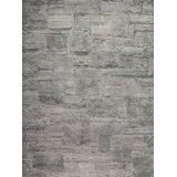 Mayfair Wool Abstract Area Rug in Gray