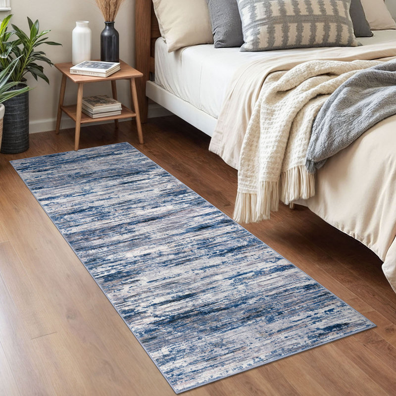 Modern Abstract 2x5 Washable Runner Rug for Hallways Non Slip Soft Carpet Runners for Kitchen Entryway Bedroom