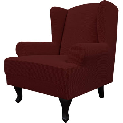 Box Cushion Wingback Slipcover