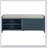 Distressed Shutter Storage Bench with Acacia Veneer for Retro Charm for Living Room, Entryway (Navy)