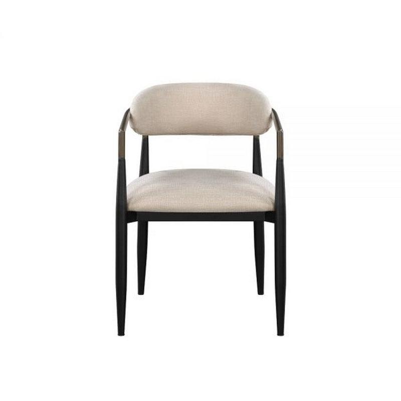 Chaise avec accoudoirs à dossier bas Bojan