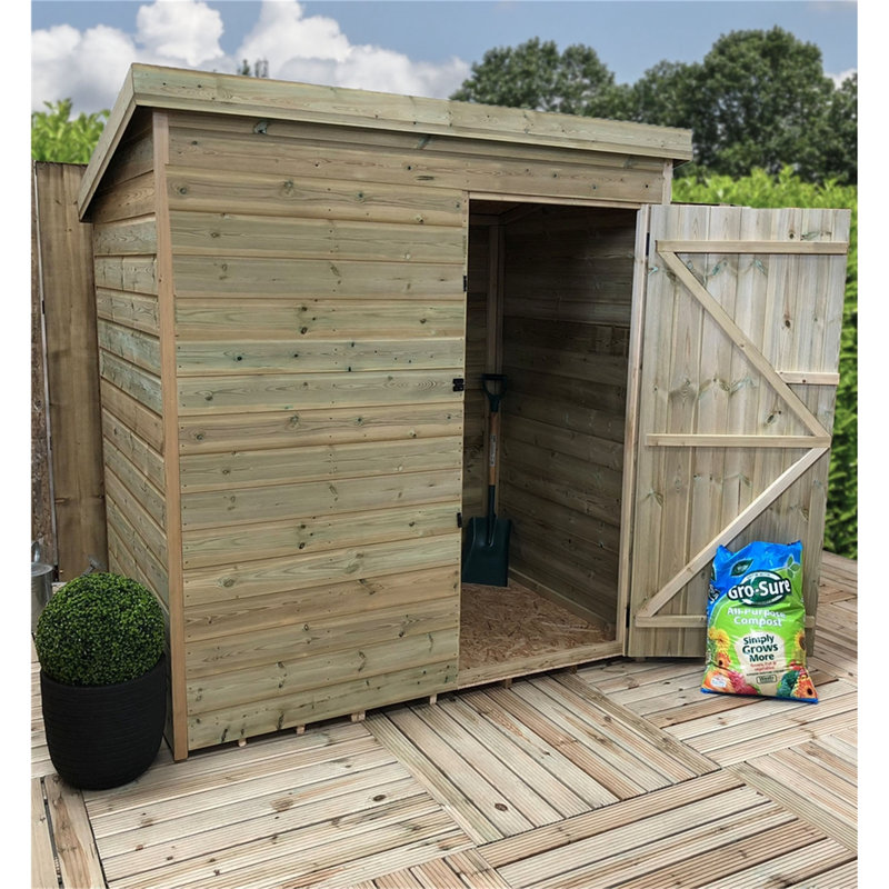 Kampmann 5ft. W x 5ft. D Solid Wood Garden Shed