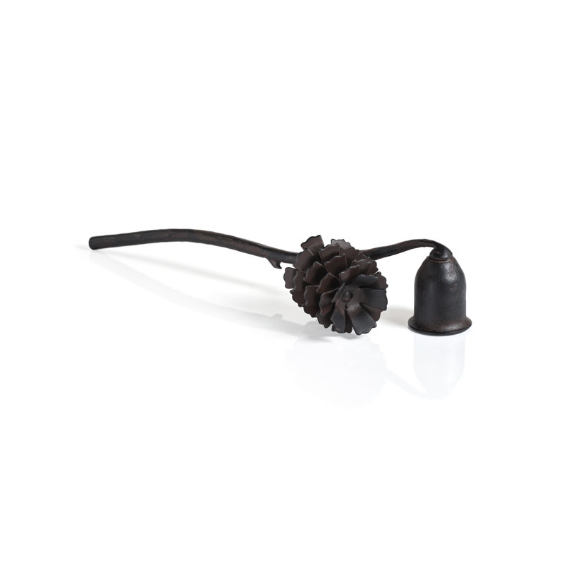 Pinecone Design Wrought Iron Candle Snuffer