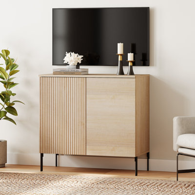 Meuble télé 31,5 po avec portes, meuble télé avec tablette et meuble télé Union
