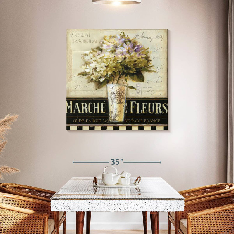 Marche De Fleurs I, 39" H x 39" W