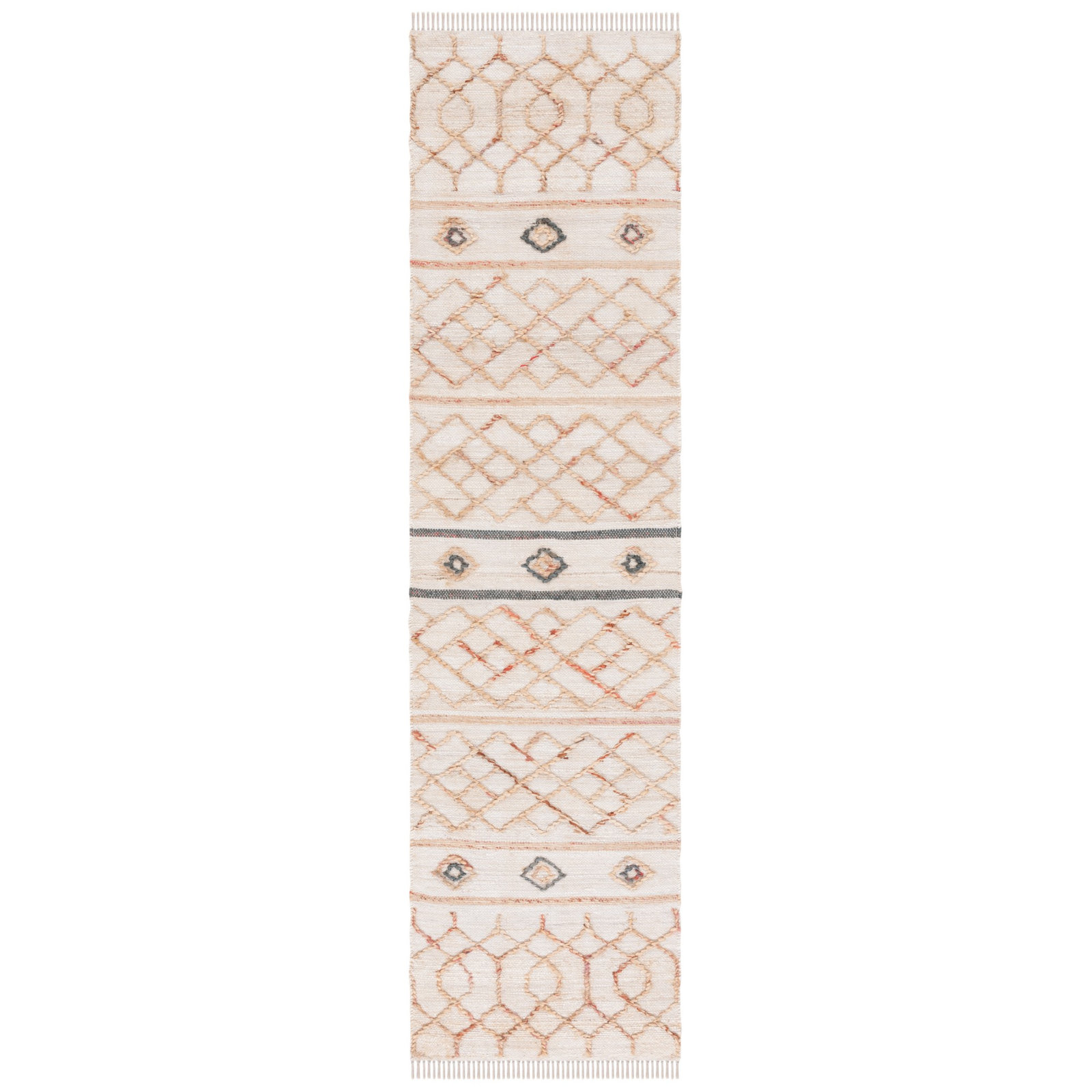 Kiya Natural Ivory Hand-Loomed Jute Rug, Runner 2'3" x 9'