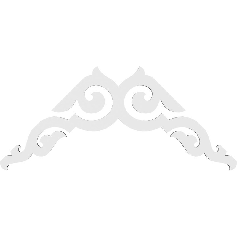 Rotherham Signature Urethane Gable Pediment, Primed Tan, 18"H x 36"W, 12/12