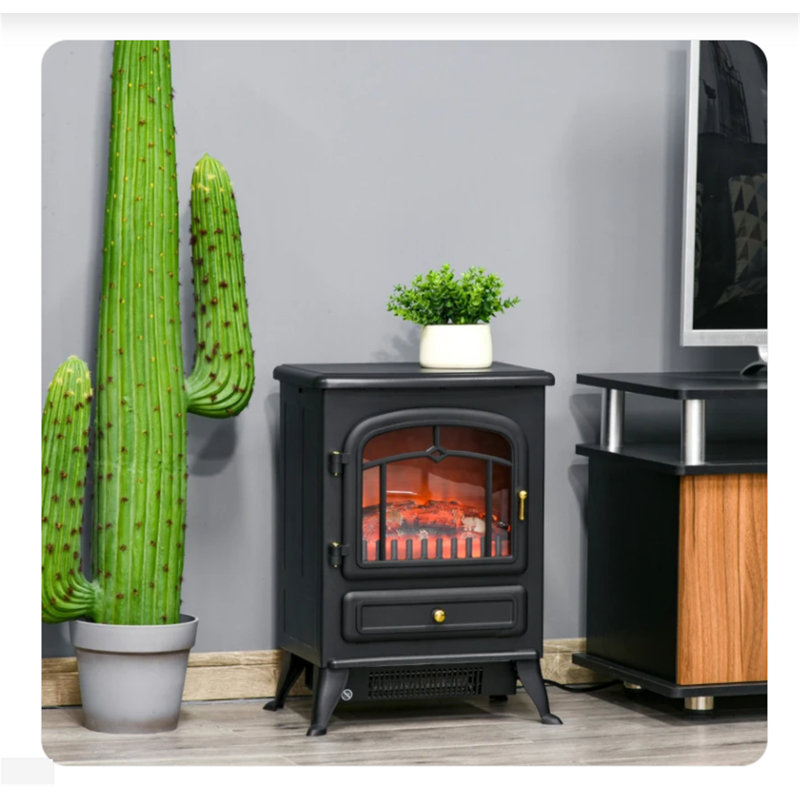 Symple Stuff 41.5cm W Black Electric Fireplace
