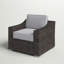 Chaise de patio avec coussin entièrement assemblée-2120590166