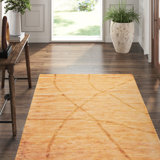 Tapis unique brun / beige 5 pi 1 po x 8 pi 1 po