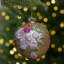 Ornement de Noël boule de verre rose-52810762