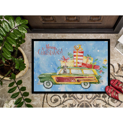 Trishelle Non-Slip Christmas Outdoor Doormat