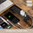 Kurtiss 68" L Shaped Computer Desk with File Drawer with Power Outlet & LED Strip-641801353