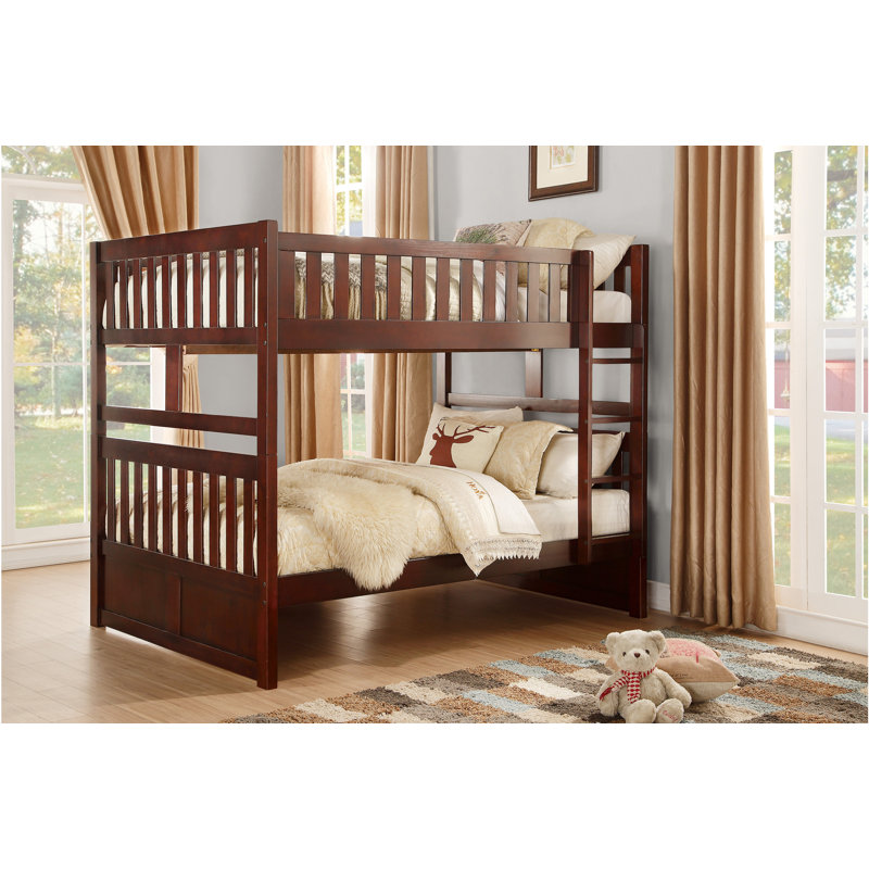 Ensemble de chambre à coucher pour lit simple au-dessus de lit simple Bambie 4 pièces: lit, commode, miroir, table de chevet