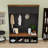 Hall Tree with Storage Bench, 4 Cabinets, 4 Open Compartments and 4 Hooks-129765833