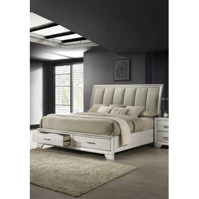 Lit plateforme grand avec rangement 1pc