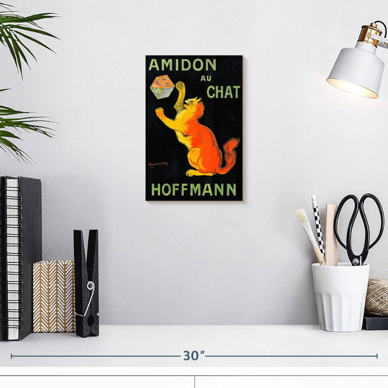 Brampt Amidon Au Chat, H 12 po x l 8 po