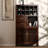 31.5"New Chinese-style walnut display cabinet with storage compartments