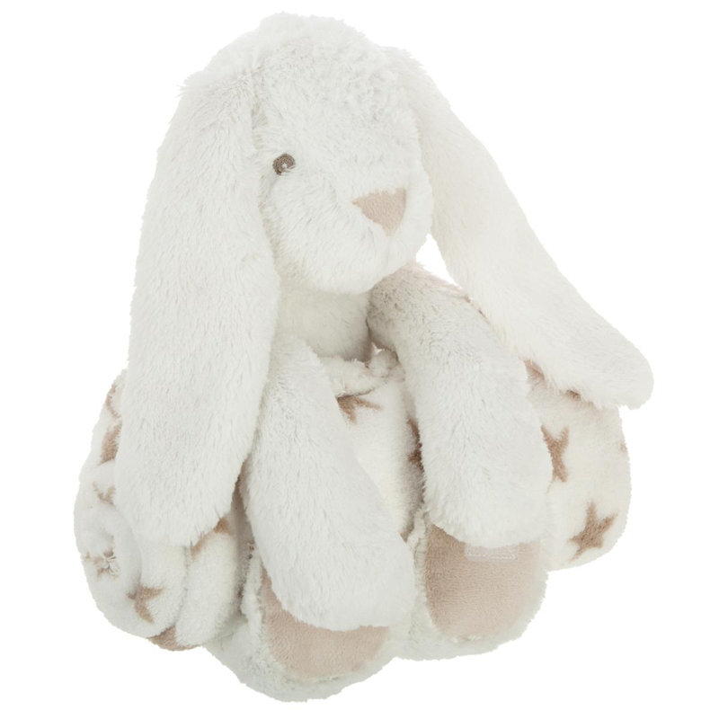 Mariestad Baby Blanket, White/Light/Brown