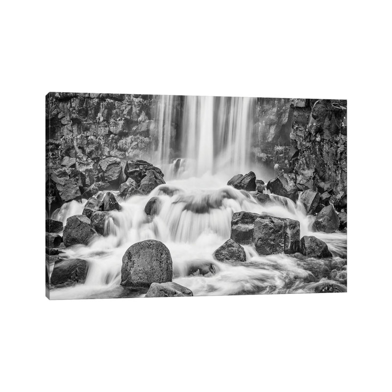 Iceland, Golden Circle, Oxarafoss by John Ford - Wrapped Canvas Print, 66.04 cm H x 45.72 cm W