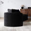 Canapé modulaire 112 po 4 places noir en chenille avec coussins décoratifs 112 po, assise confortable, mousse à haute résilience, aucun assemblage requis pour un usage domestique, revêtement moderne, très profond-226720339