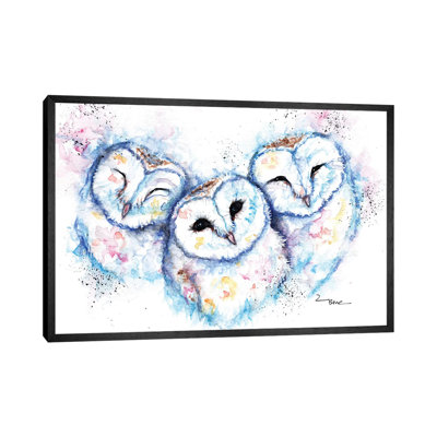 Sleepy Time Owls - Painting on Canvas