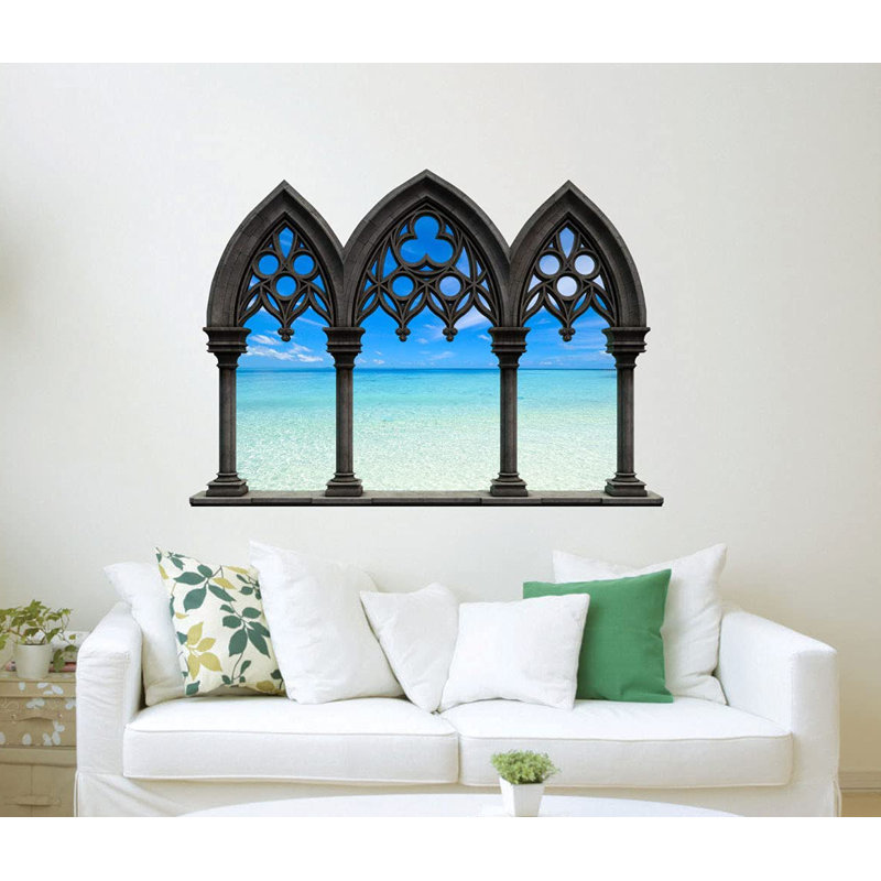 Landscape & Nature Non-Wall Damaging Wall Decal, 36" H x 49" W