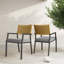 Fauteuil en acier tressé avec coussin Aiden-121450079
