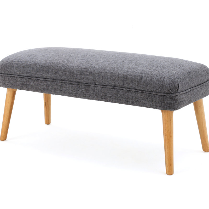 Gris avec tissu doux et pieds en bois massif
