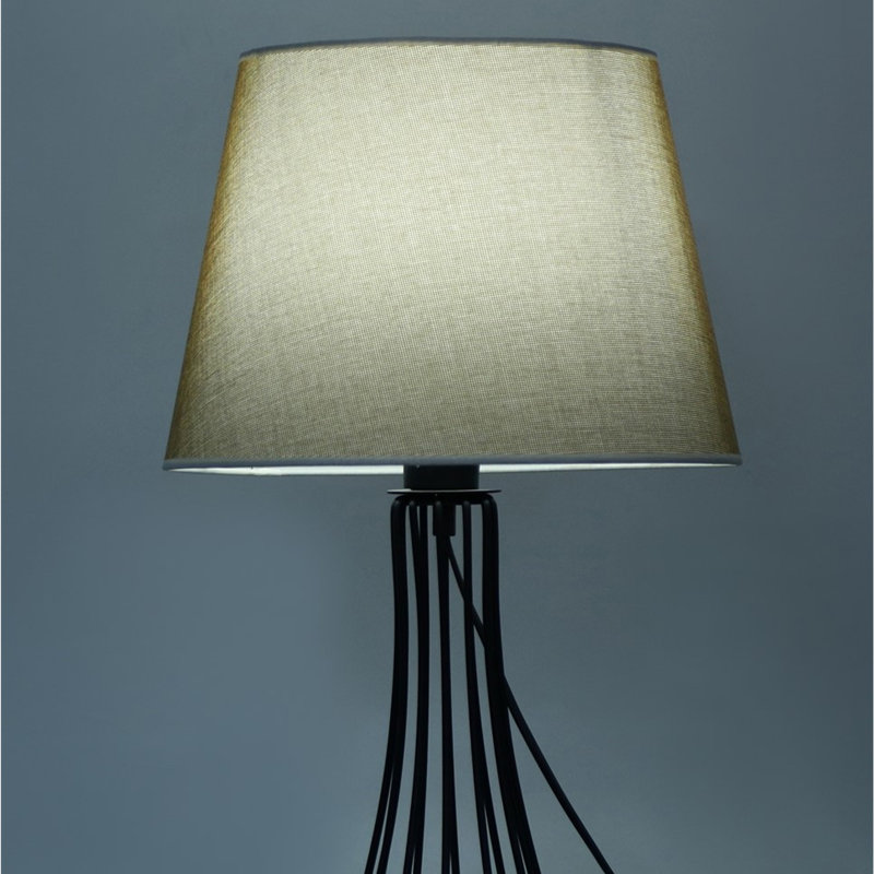 Lampe de table noire 23,62 po Osullivan, Blanc