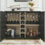Armoire à boissons évidée cannelée Mid-Century
