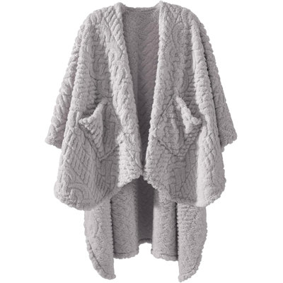 Jeté en sherpa avec poches Wearable