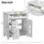Meuble-lavabo de salle de bain avec lavabo en céramique, 30 po, armoire de rangement avec portes à fermeture douce et organisateur de porte-2053165470