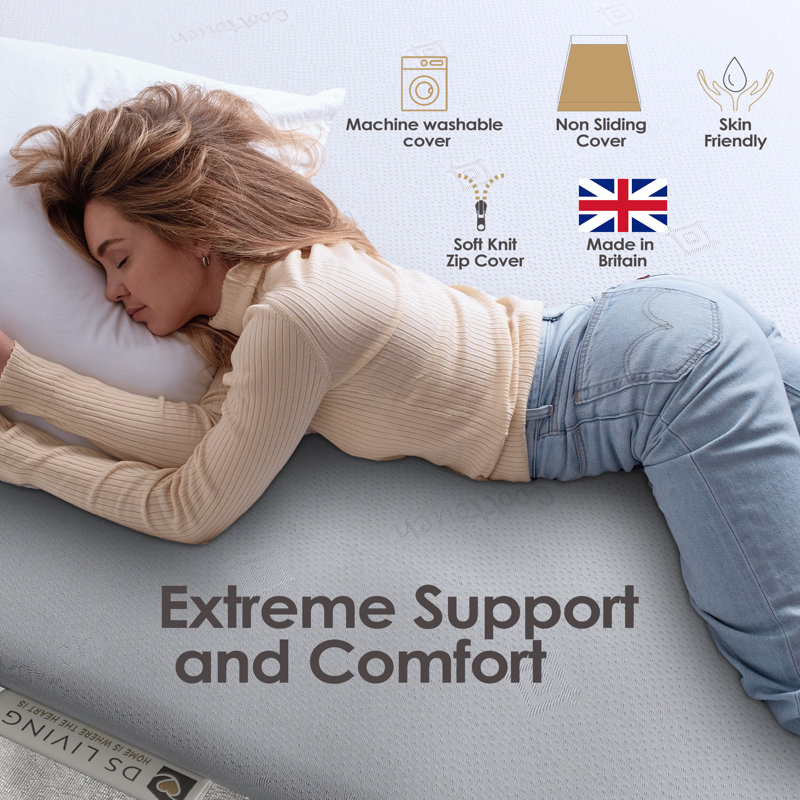 Reve Tanzanite Foam Mattress, Small Double (4')