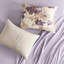 Édredon taupe très grand - aquarelle à motif floral