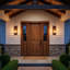1-light Outdoor Wall Sconce With Cylindrical Seeded Glass